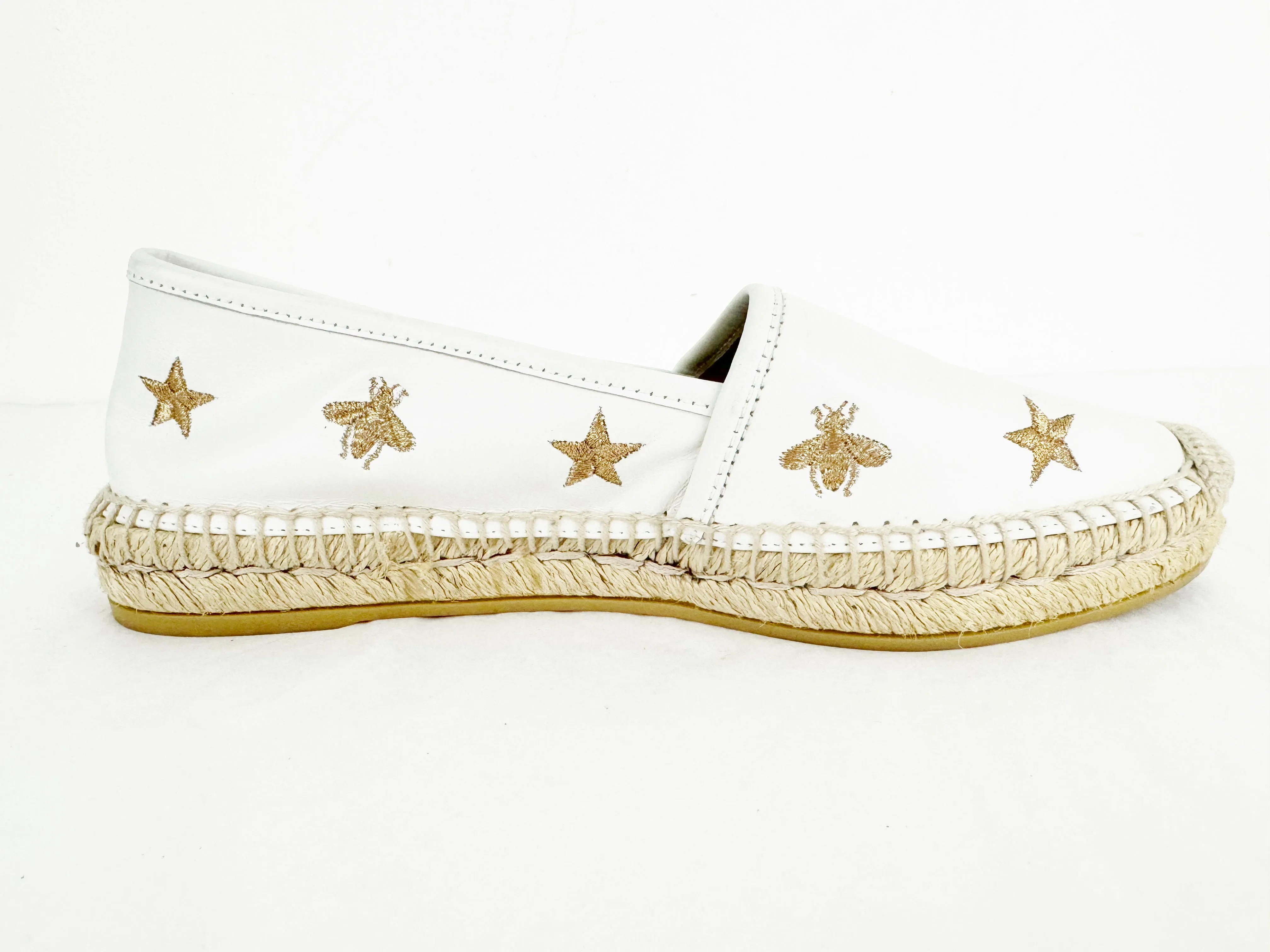 NEW Gucci Bee and Star Espadrille Size 8