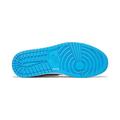 Nike Women's Air Jordan 1 Low Black and Dark Powder Blue