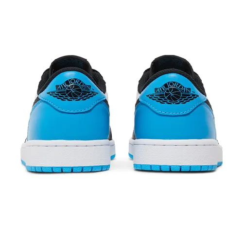 Nike Women's Air Jordan 1 Low Black and Dark Powder Blue