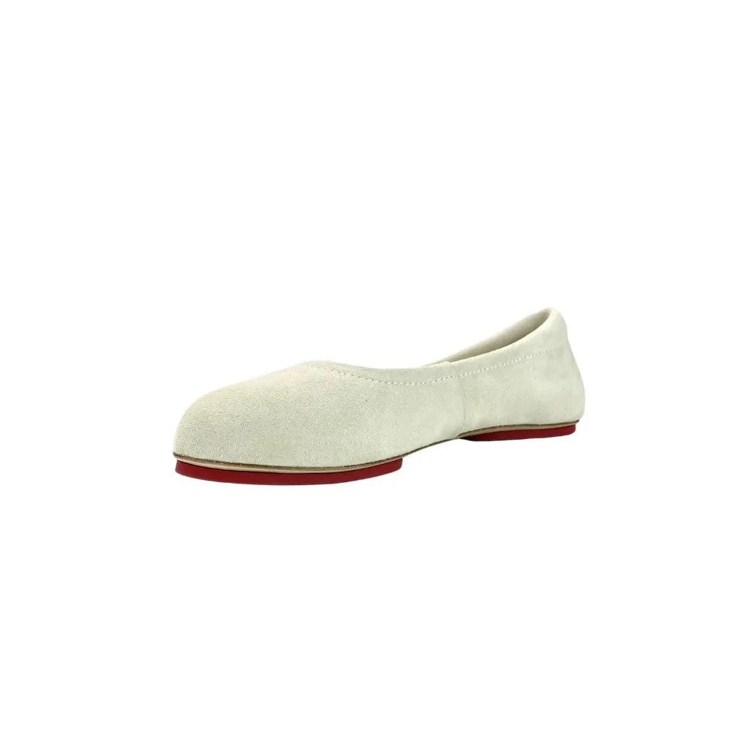 Off-White Shade Velvet Whisper Sahach Ballet Flats