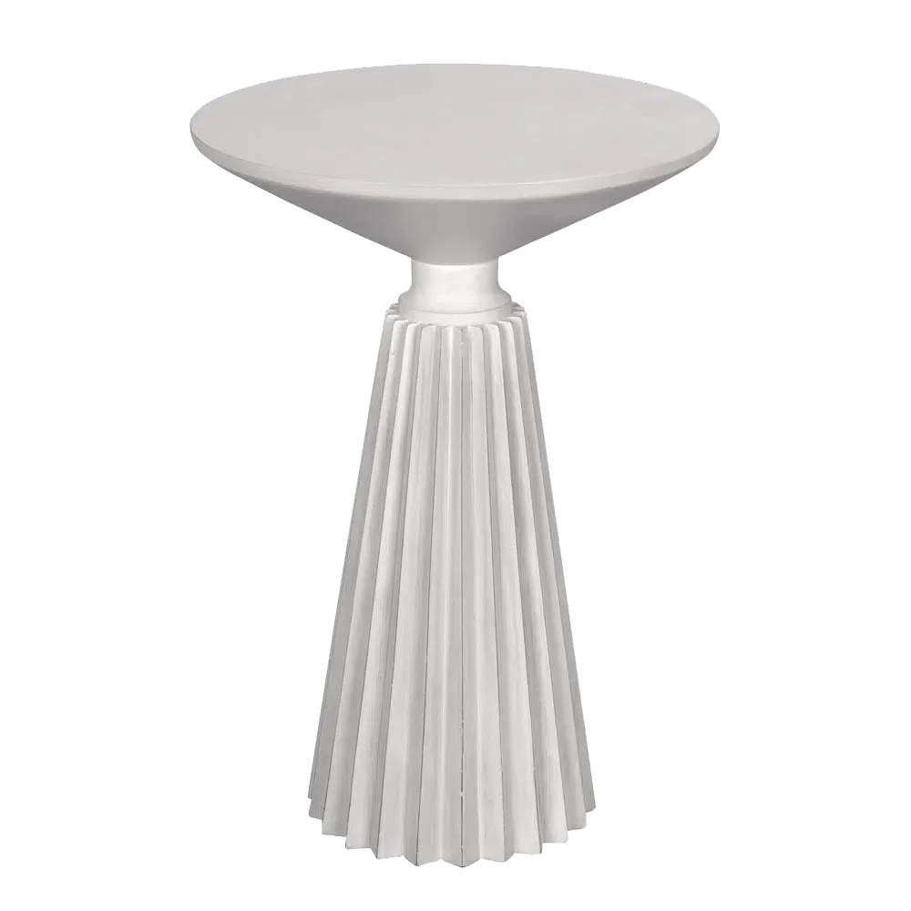 Orson Side Table, White Wash