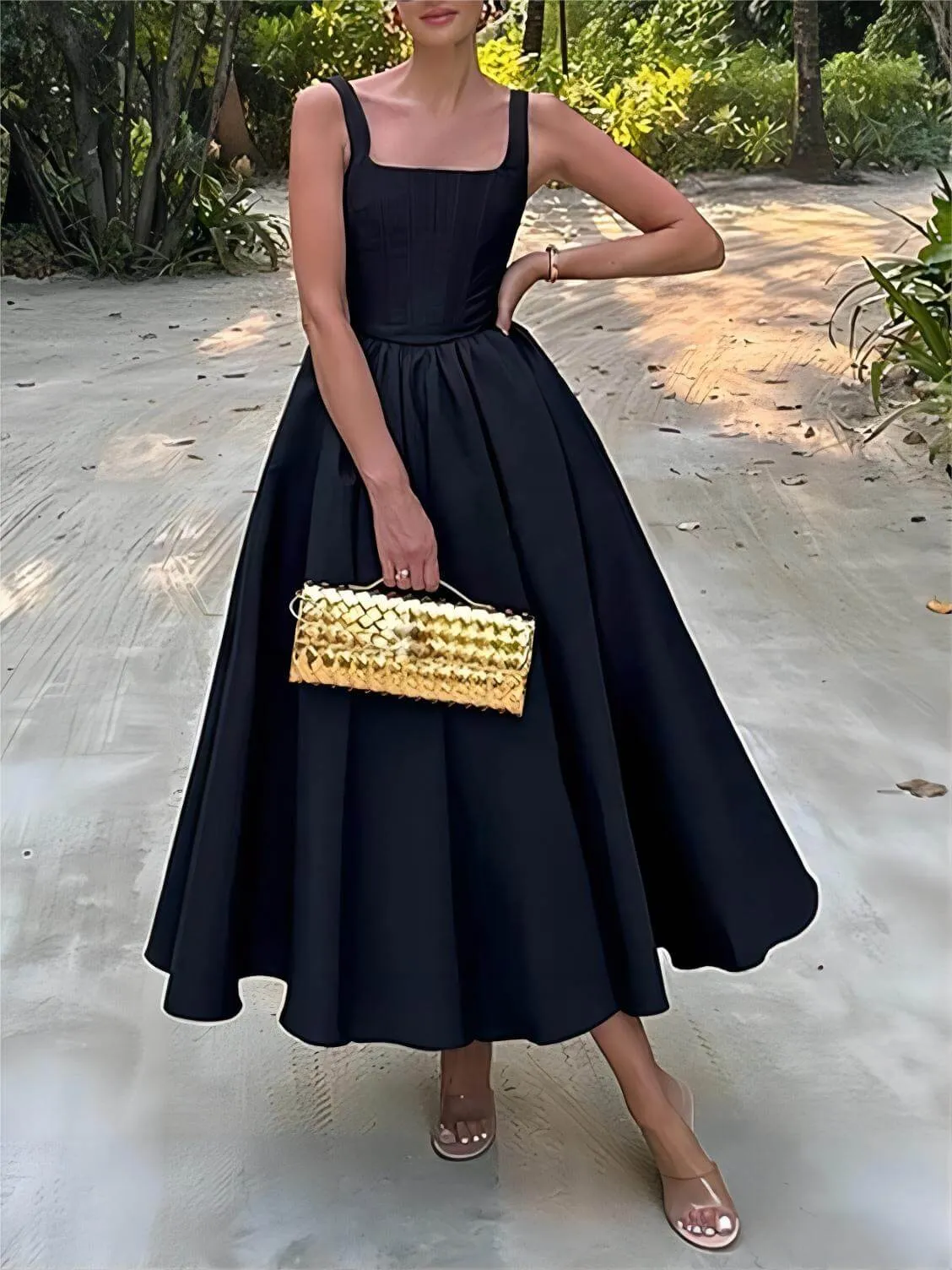 Patricia - Elegant A-Line Midi Dress