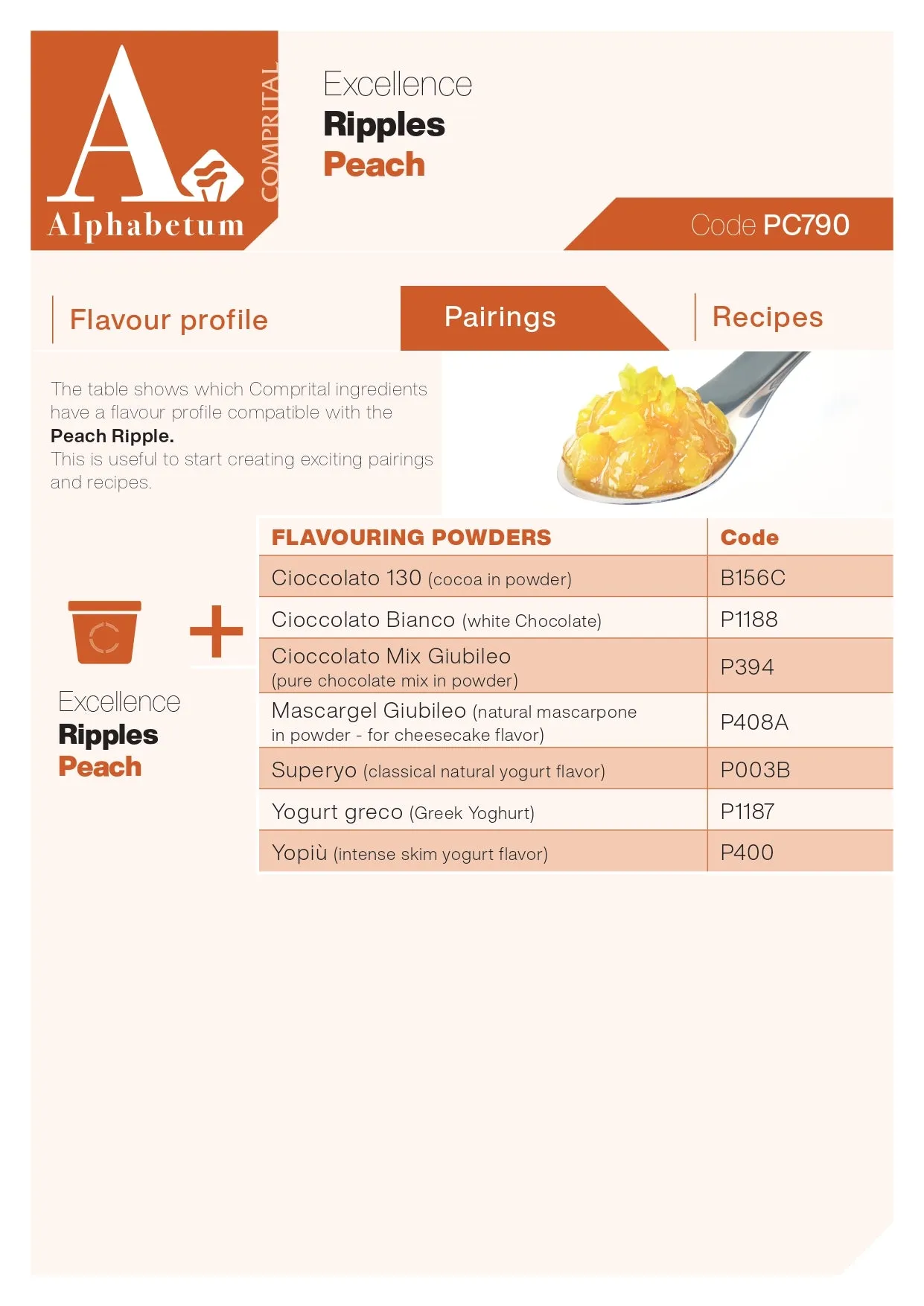 Pesca (Peach) Ripple - Case of 2 x 3 kg Units