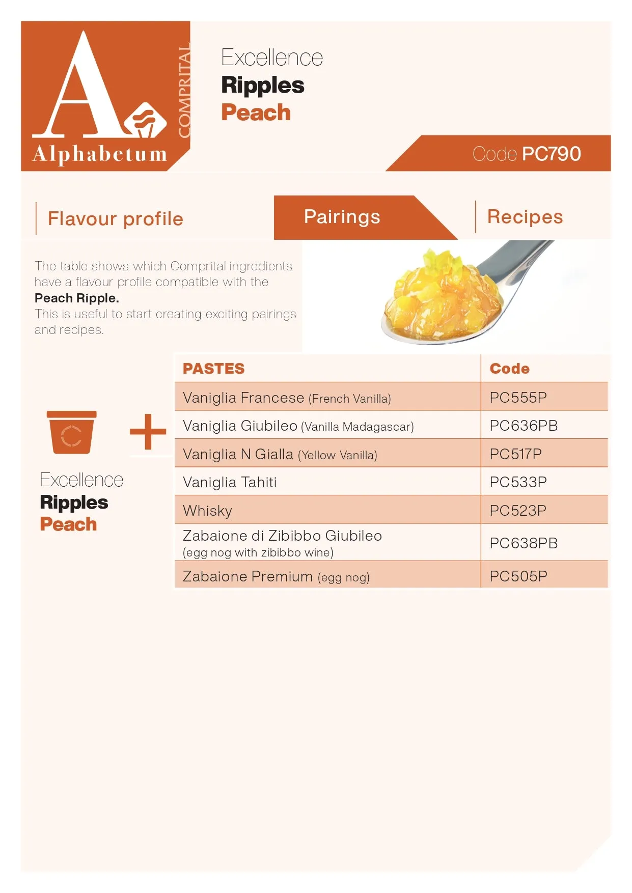 Pesca (Peach) Ripple - Case of 2 x 3 kg Units