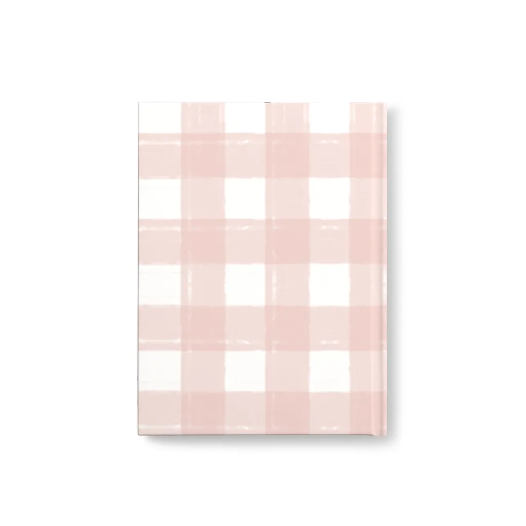 Pink Gingham Notebook