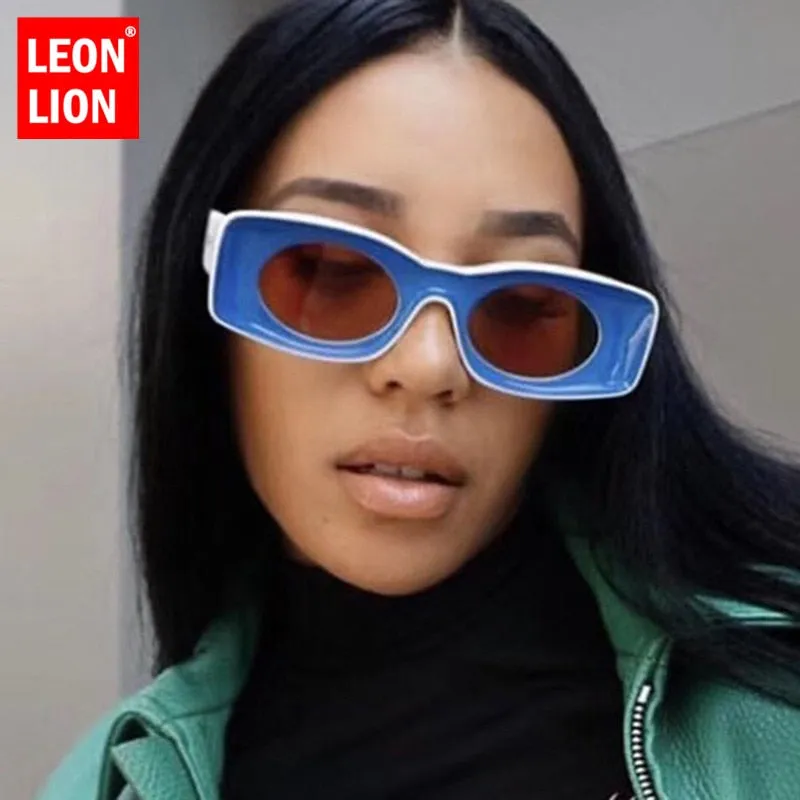 Punk Square Sunglasses Women Luxury