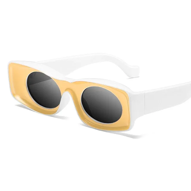 Punk Square Sunglasses Women Luxury