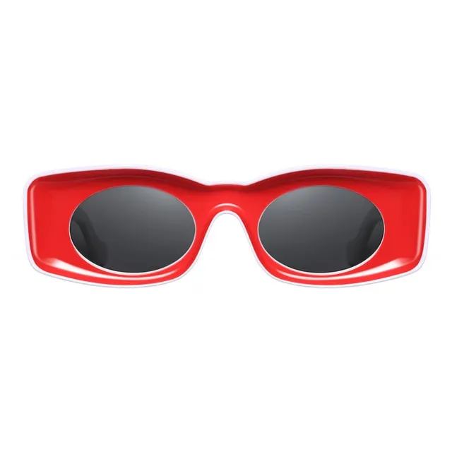Punk Square Sunglasses Women Luxury