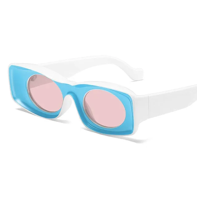 Punk Square Sunglasses Women Luxury