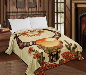 Queen Southwest LUXURY flannel BLANKET