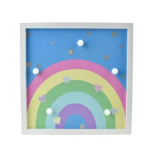 Rainbow LED Light Up Wood Frame, 9-1/4-Inch