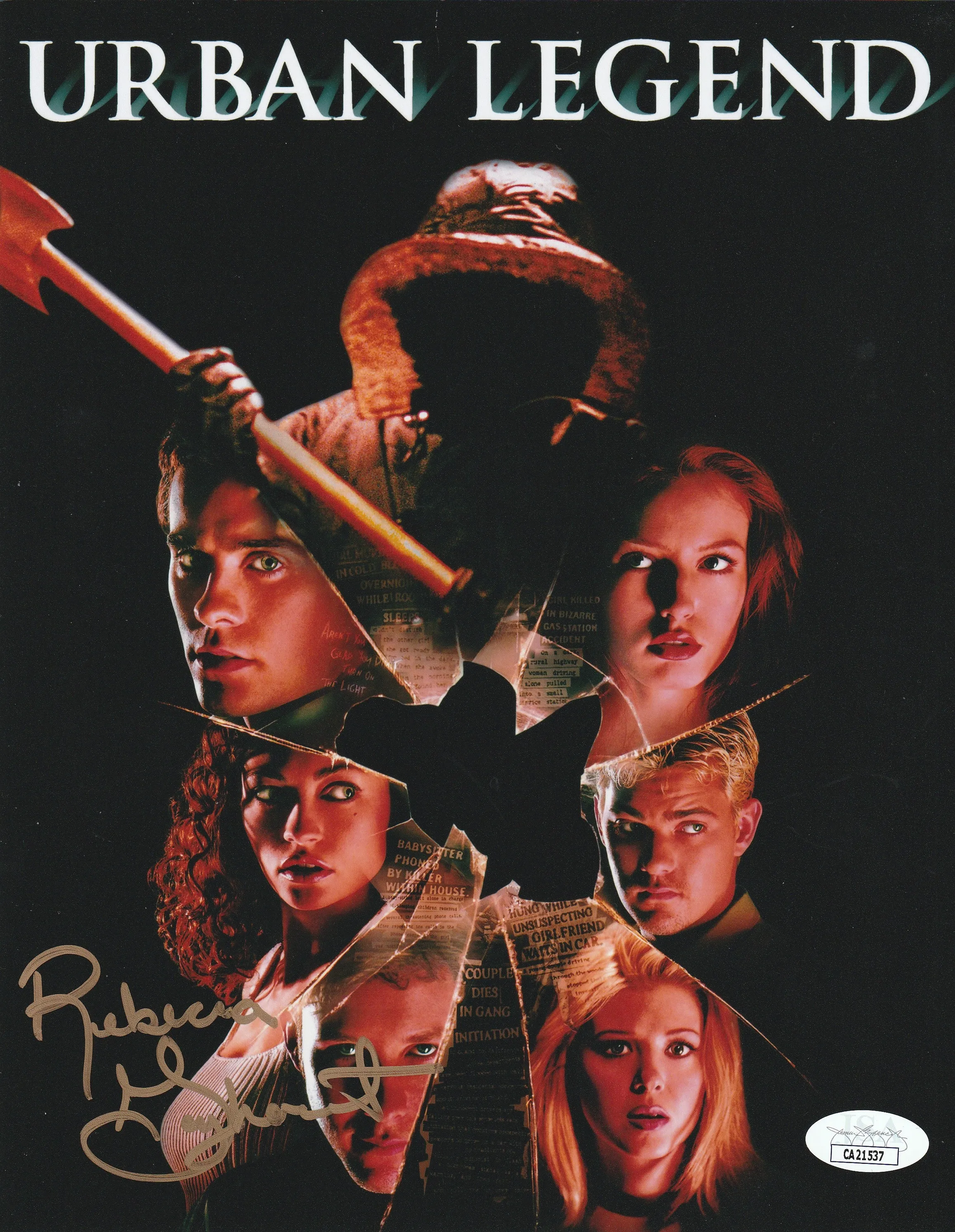 Rebecca Gayheart signed Urban Legend 8x10 photo