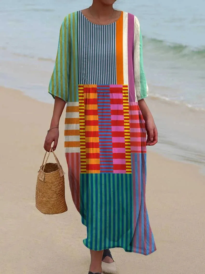 Rossa Vintage Geometric Dress