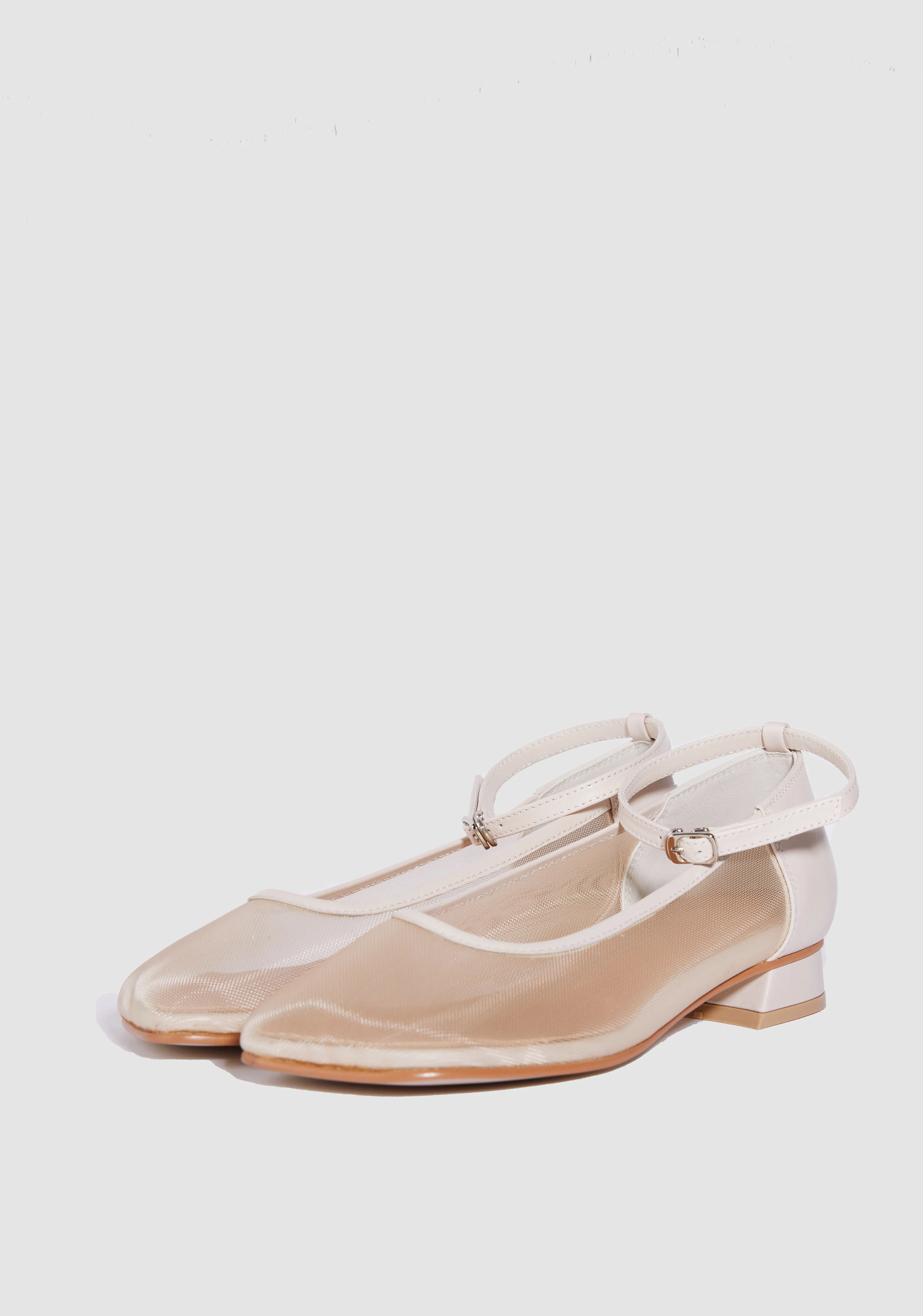 Royan Mesh flats-Beige