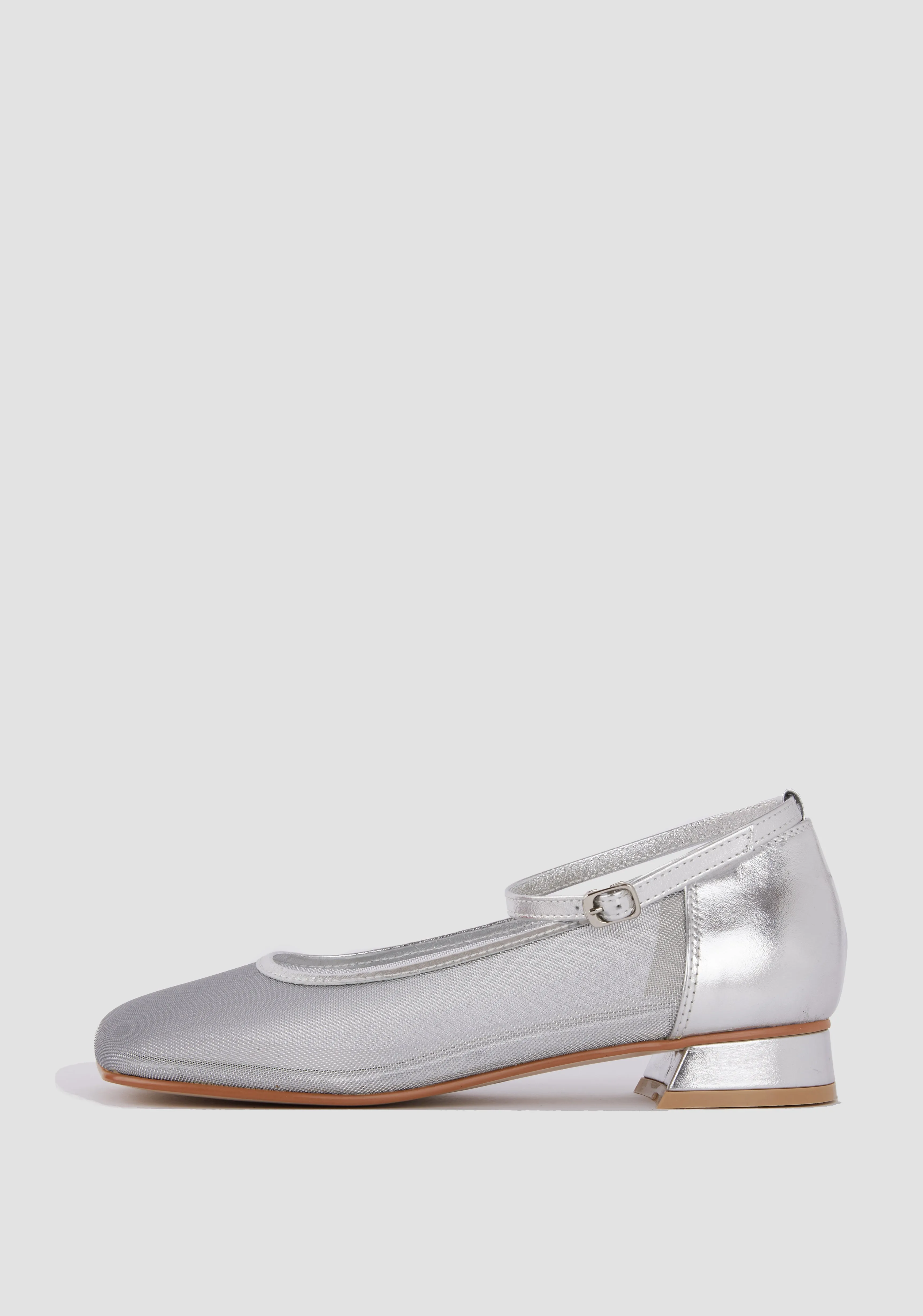 Royan Mesh flats-Silver