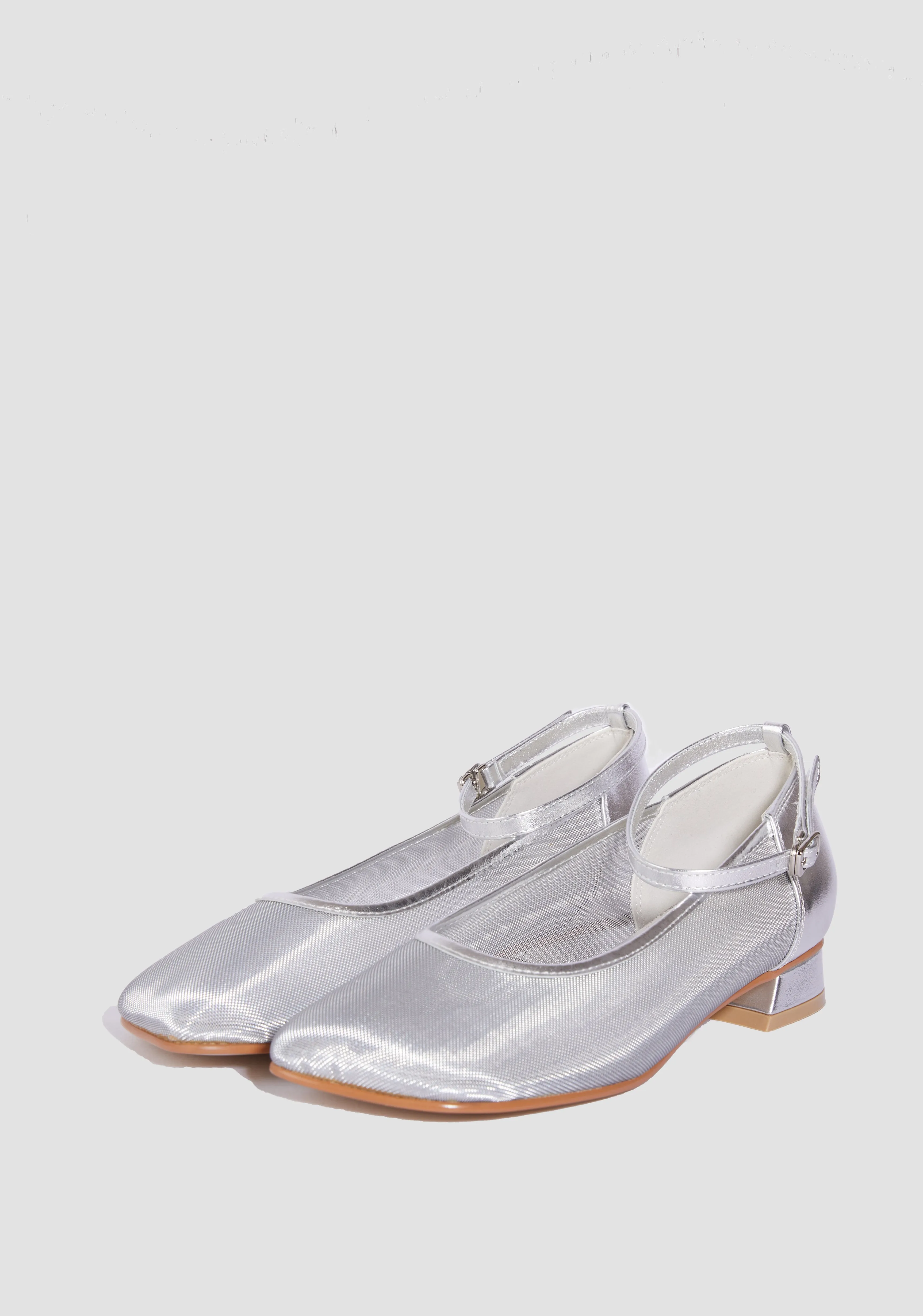 Royan Mesh flats-Silver
