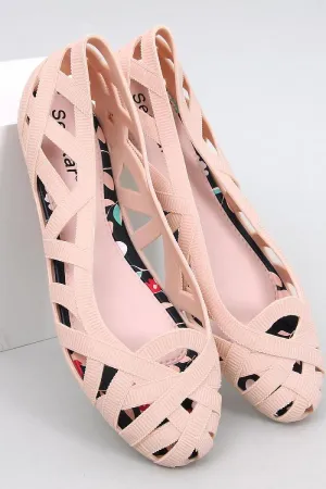Rubber ballet flats