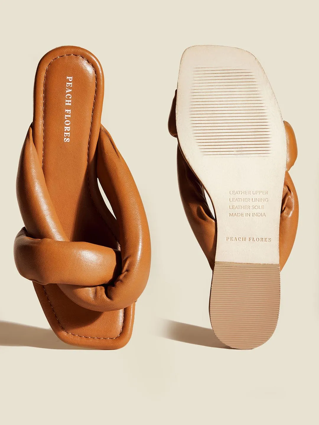 Sage Leather Flats