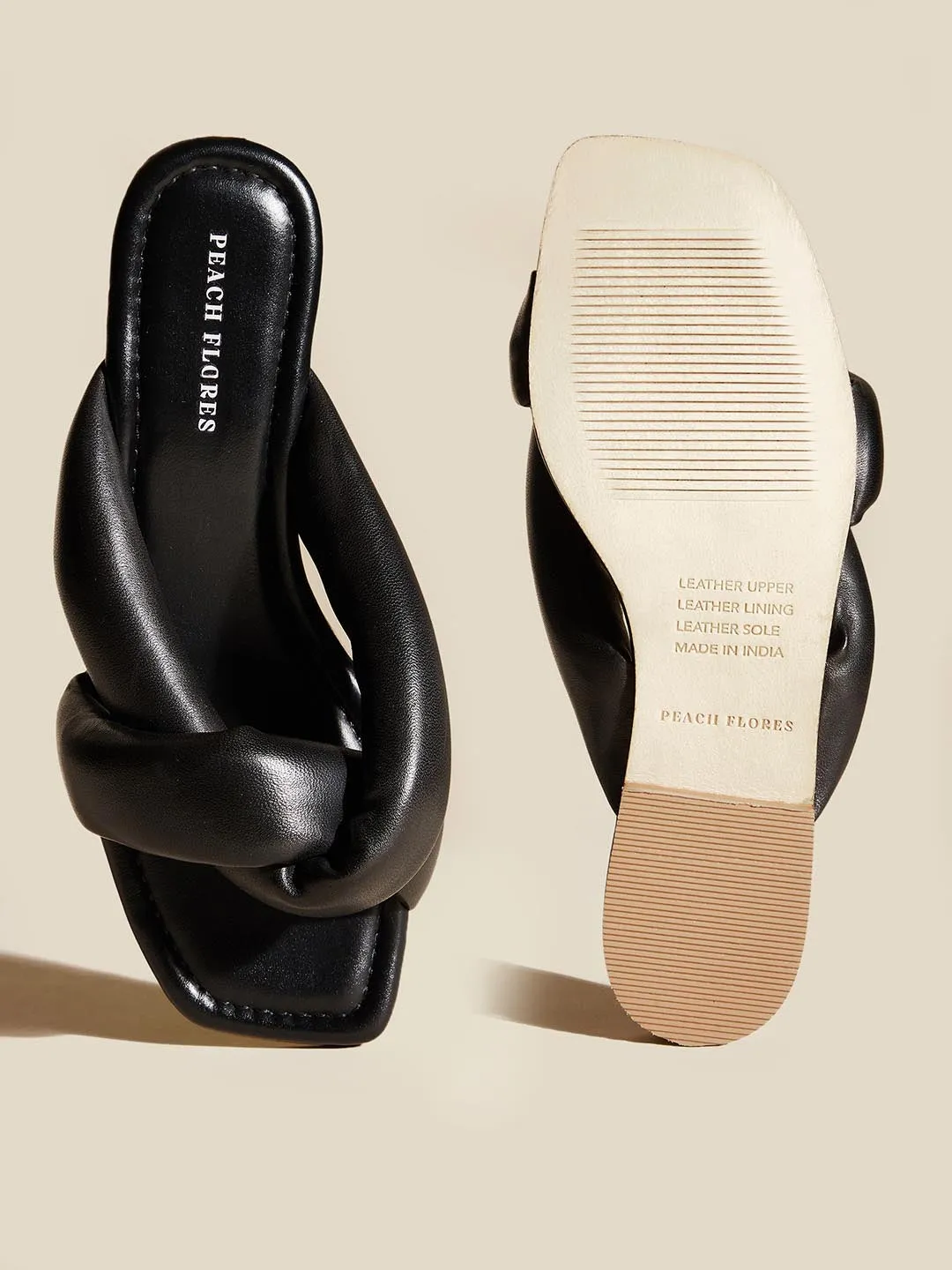 Sage Leather Flats