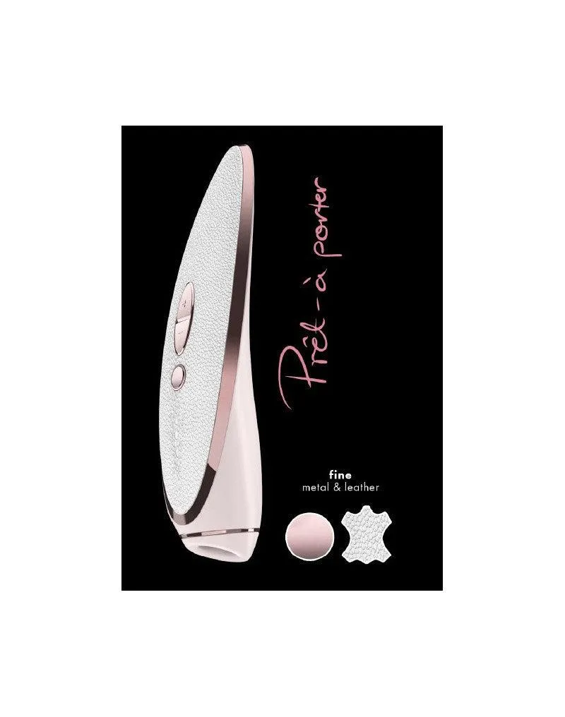 Satisfyer - Luxury Luchtdruk Vibrator Pret a Porter - Wit/Rosé Goud