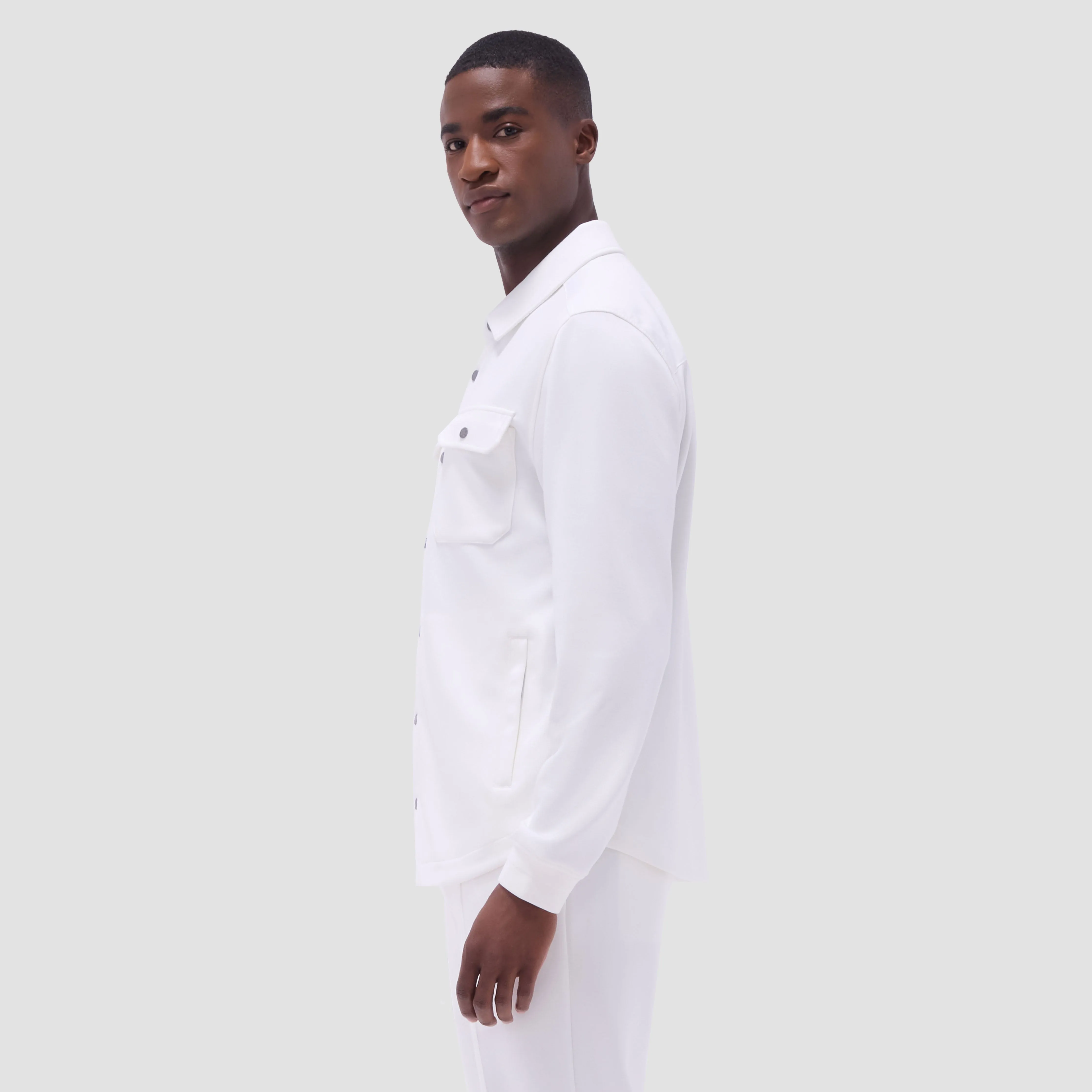 Soft Touch Solid Shirt Jacket