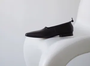Square Toe Leather Flats