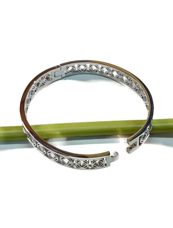 Stainless Steel Hinged Bracelet - NA