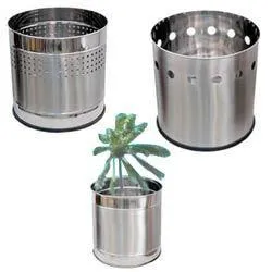 Stainless steel planters