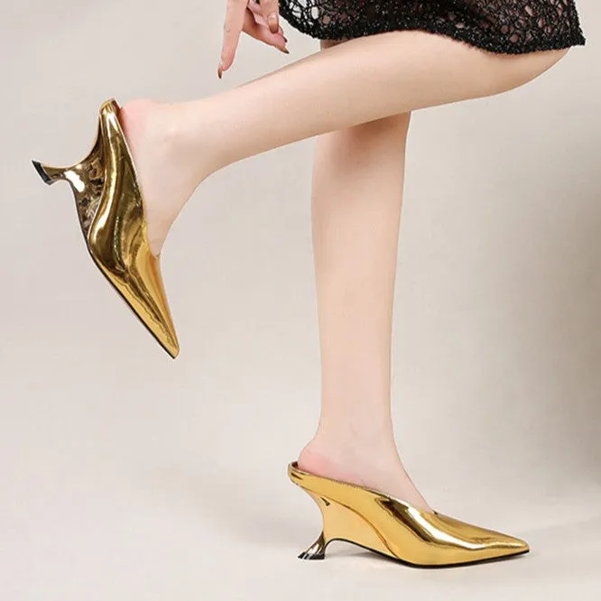 Starlight Leather Mules