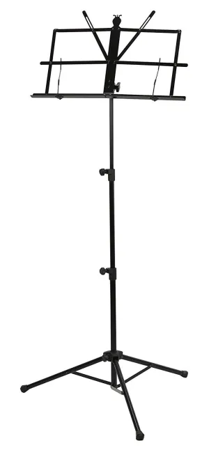 Strukture Folding Wire Music Stand with Bag - Black