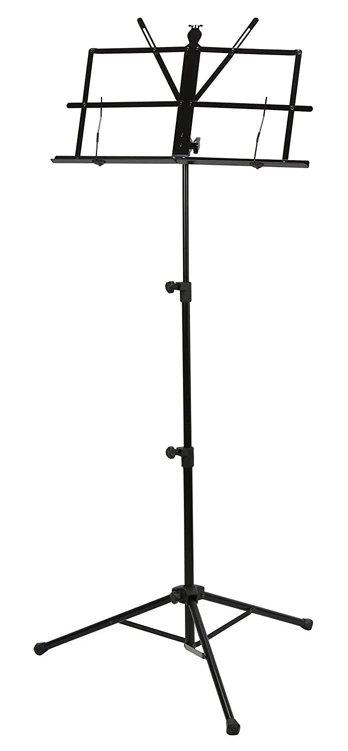 Strukture Folding Wire Music Stand with Bag - Black
