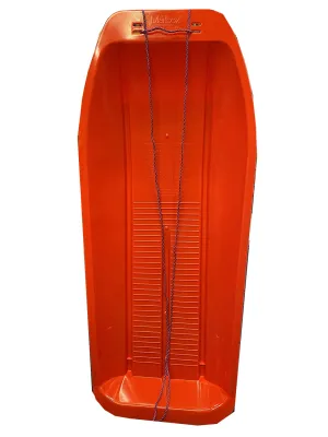 Sturdy Red 1 Meter Long Sled Snow Sledge With Rope