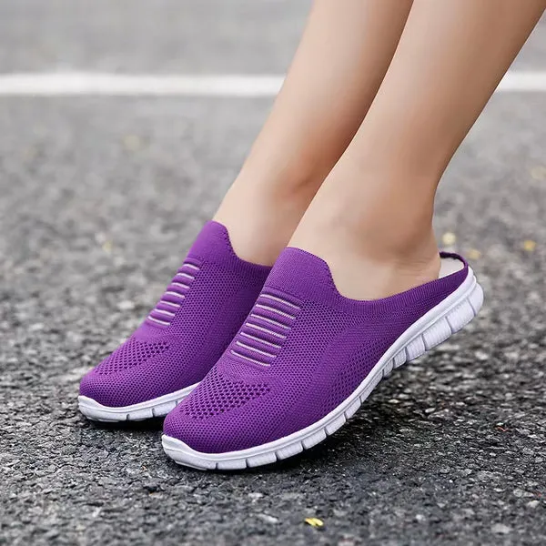 Summer Casual Slip On Half Shoes Summer Casual Mesh Comfortable Shoes