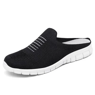 Summer Casual Slip On Half Shoes Summer Casual Mesh Comfortable Shoes