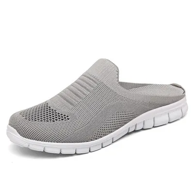 Summer Casual Slip On Half Shoes Summer Casual Mesh Comfortable Shoes