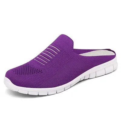 Summer Casual Slip On Half Shoes Summer Casual Mesh Comfortable Shoes