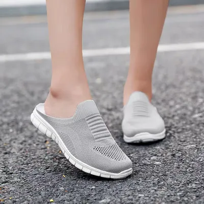 Summer Casual Slip On Half Shoes Summer Casual Mesh Comfortable Shoes