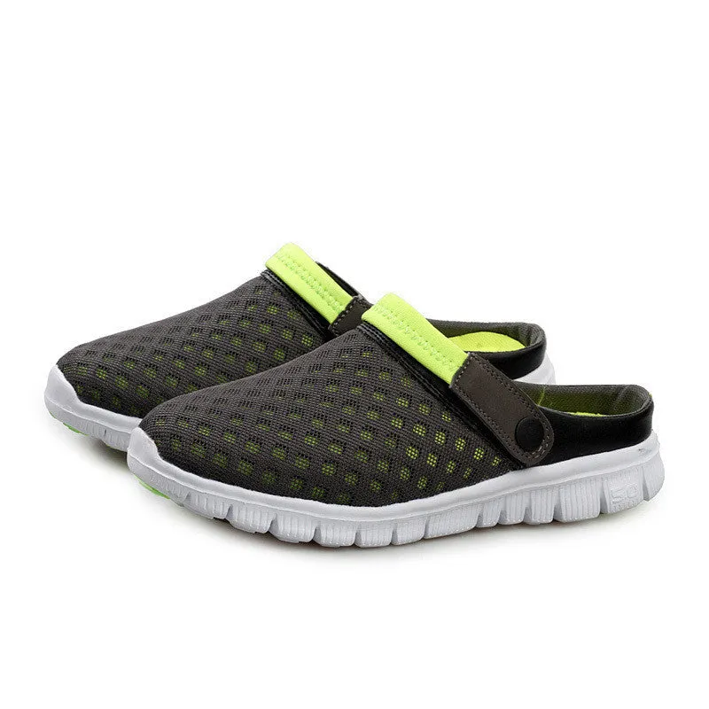 Summer Men Women Slip-on flats Shoes Breathable Mesh Leisure Shoes Unisex Couples Casual Shoes Zapatos