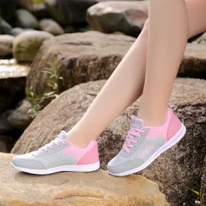 Summer Zapato Women Breathable Mesh Zapatillas Shoes For Women Network Soft Casual Shoes Wild Flats Casual