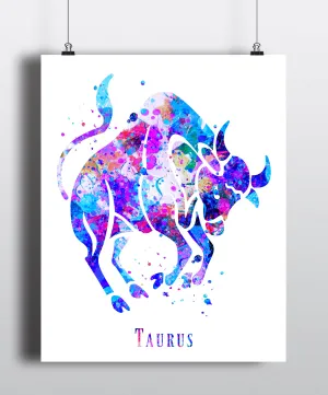 Taurus Astrology Art Print - Unframed
