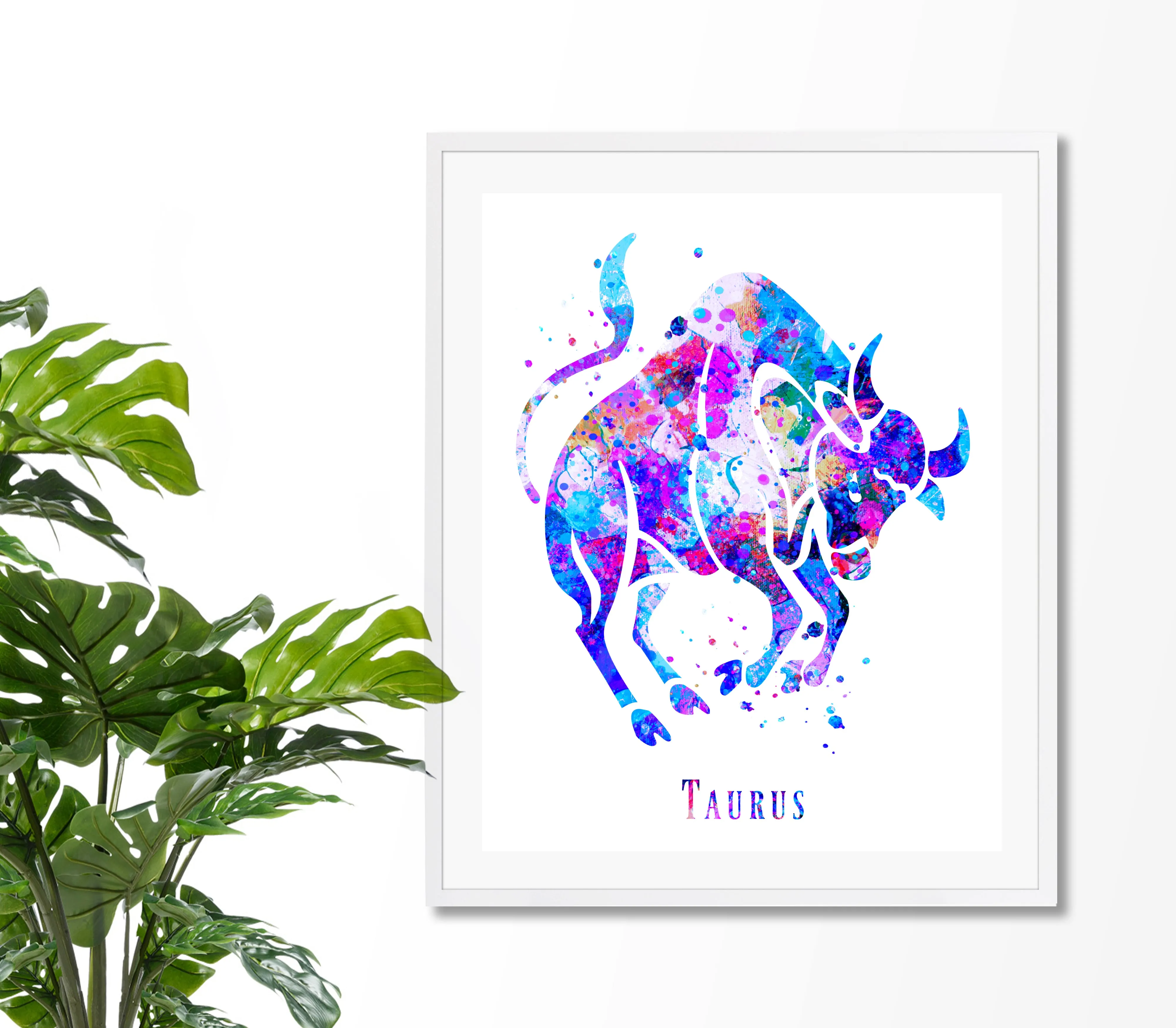 Taurus Astrology Art Print - Unframed