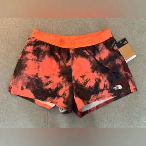 The North Face Printed Wander Short Size Large Coral Ice Dye Print