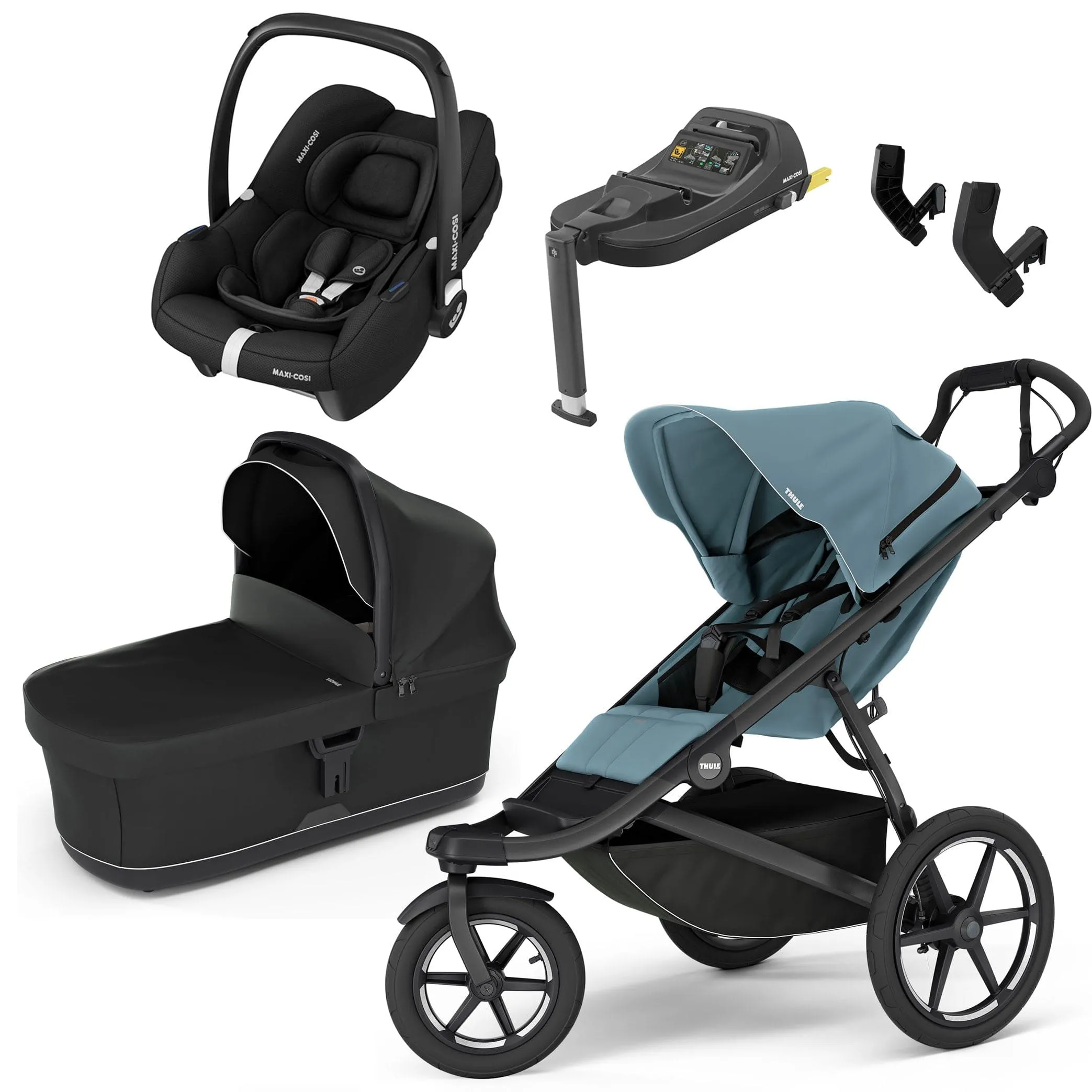 Thule Urban Glide 3 Maxi-Cosi Bundle - Mid-Blue