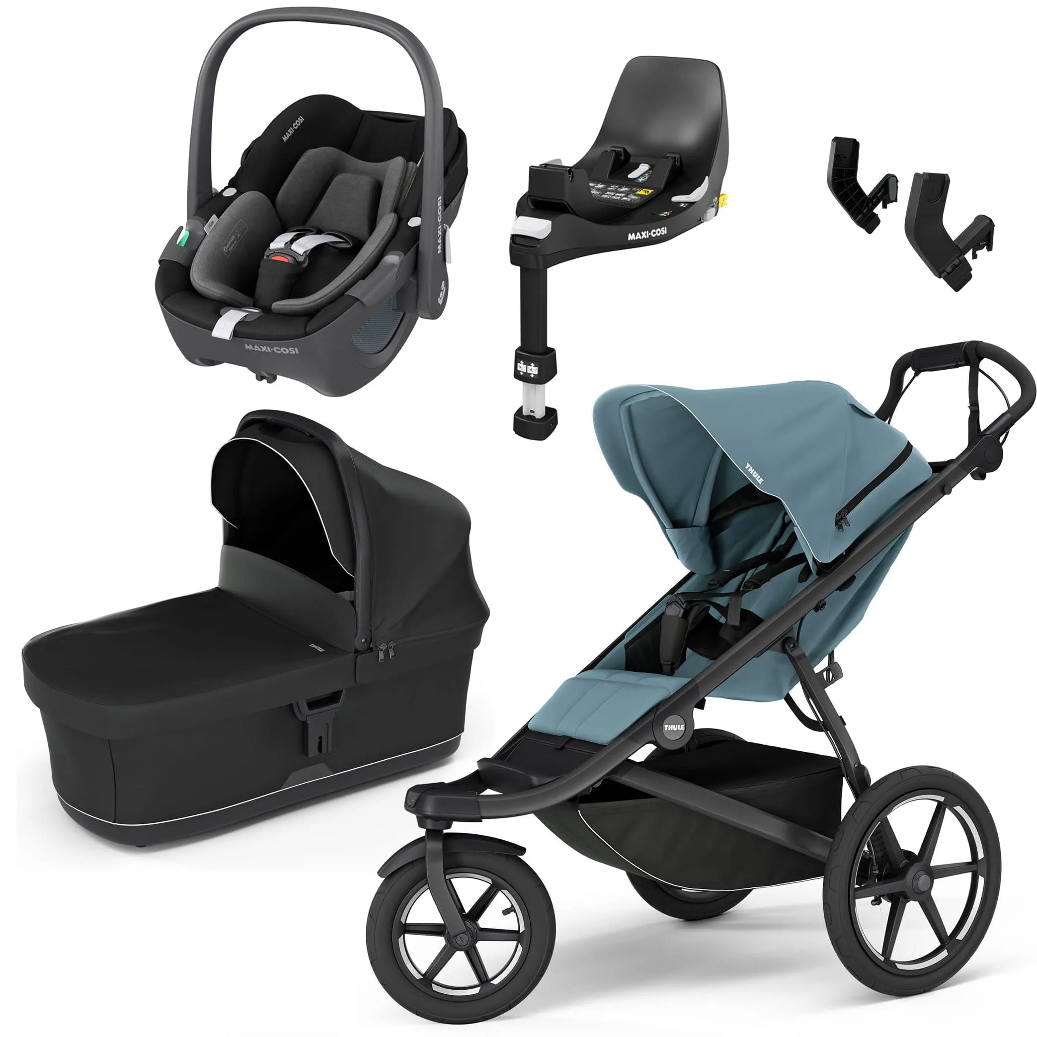 Thule Urban Glide 3 Maxi-Cosi Bundle - Mid-Blue