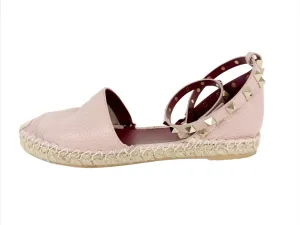 Valentino Rockstud Leather Espadrille Size 8