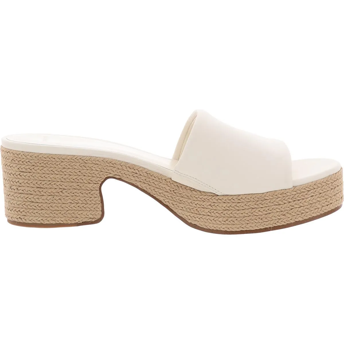Vince Womens Margo Espadrille Block Heel Leather Platform Sandals