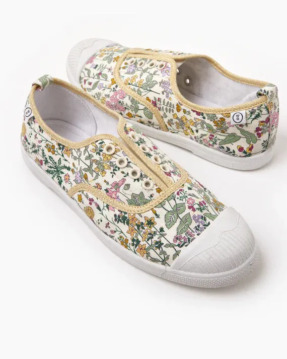 Walnut - Liberty Euro Canvas - Field Flowers