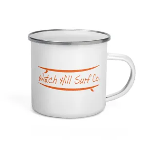 Watch Hill Surf Co. 'Parallel Boards' Enamel Mug (Orange)