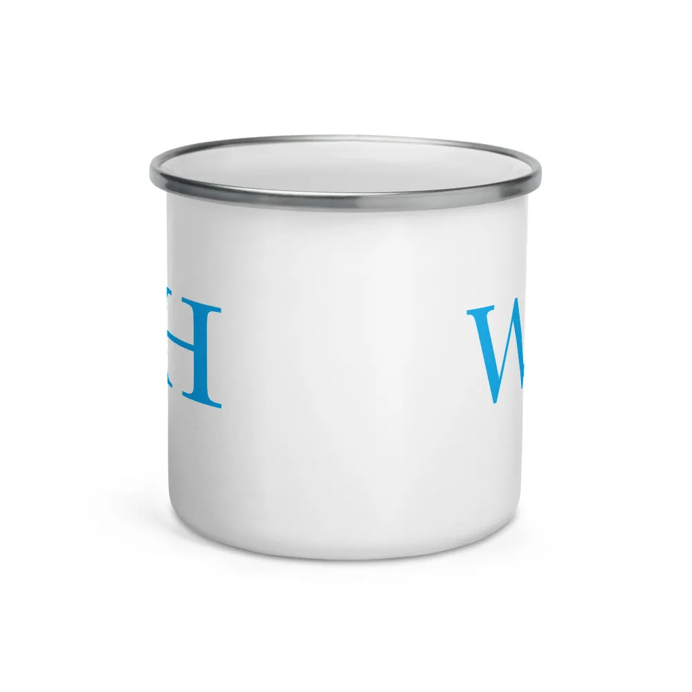 Watch Hill 'WH' Logo Enamel Mug (Cyan)