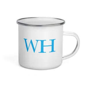 Watch Hill 'WH' Logo Enamel Mug (Cyan)